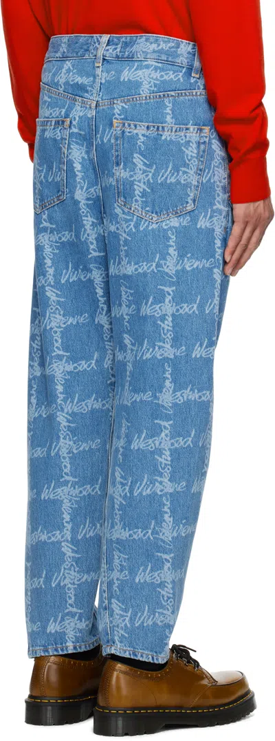 Vivienne Westwood Drunken Jeans In Blue