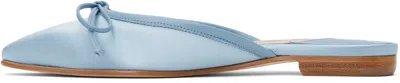 Manolo Blahnik Blue Ballerimu Slippers In Lblu(4535)