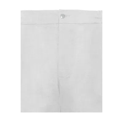 Alpha Studio White Linen Men's Short In White