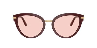 Dolce & Gabbana Dg4492 Butterfly Acetate Sunglasses In Bordeaux