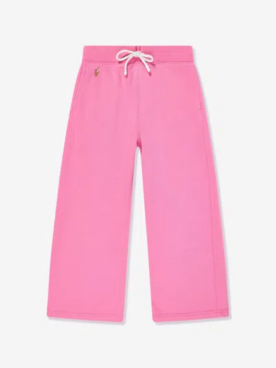 Polo Ralph Lauren Ralph Lauren Girls Logo Joggers In Pink