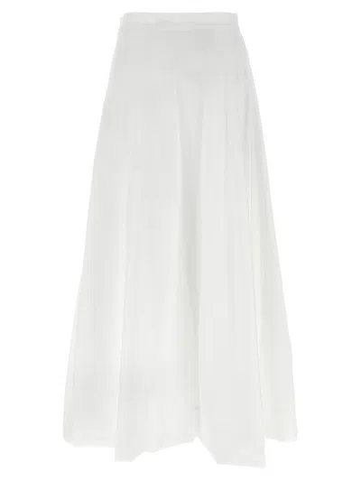 Brunello Cucinelli Bubble Hem Skirts White In White