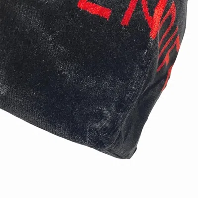 Pre-owned Fendi Black Red Color Leather Tote Bag () In Black, Red Color