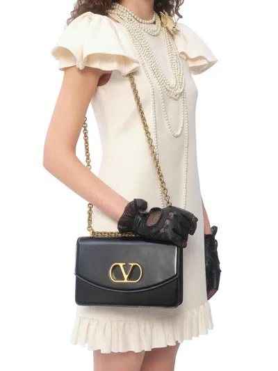 Valentino Boat Neckline Silk And Wool Blend Dress In Nude