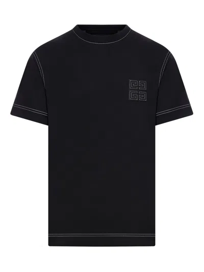 Givenchy Men T-shirt With Logo In Black
