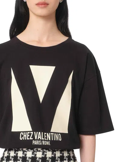Valentino Women's Chezcotton T-shirt In Black