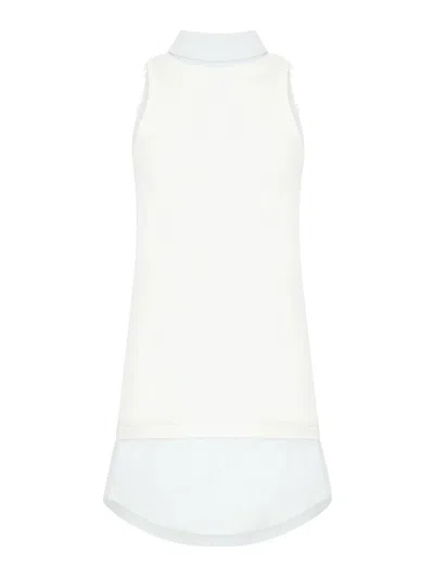 Maison Margiela Multilayer Cotton Top In White