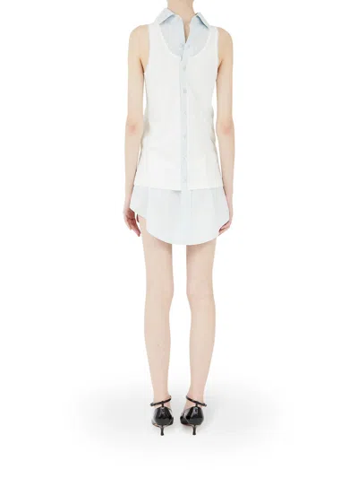Maison Margiela Multilayer Cotton Top In White