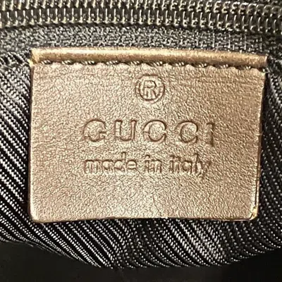 Pre-owned Gucci Beige Brown Gg Canvas Leather Tote Bag () In Beige, Brown