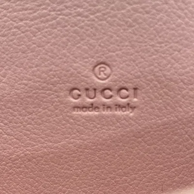 Pre-owned Gucci Beige Pink Pvc Coin Purse/coin Case () In Beige, Pink