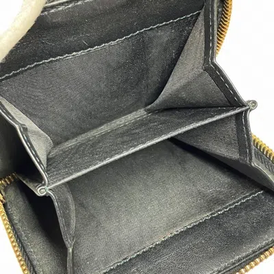 Pre-owned Gucci Black Leather Coin Purse/coin Case ()