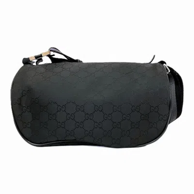 Pre-owned Gucci Black Nylon Shoulder Bag Sling Bag ()