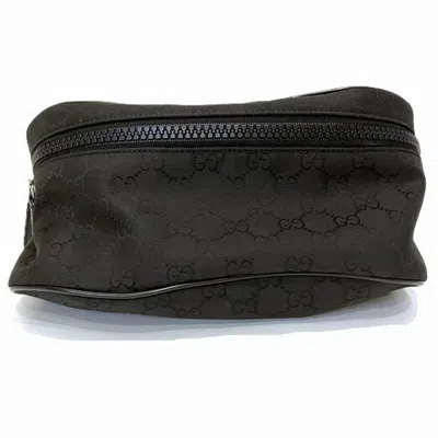 Pre-owned Gucci Black Nylon Shoulder Bag Sling Bag ()