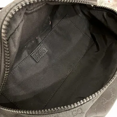 Pre-owned Gucci Black Nylon Shoulder Bag Sling Bag ()