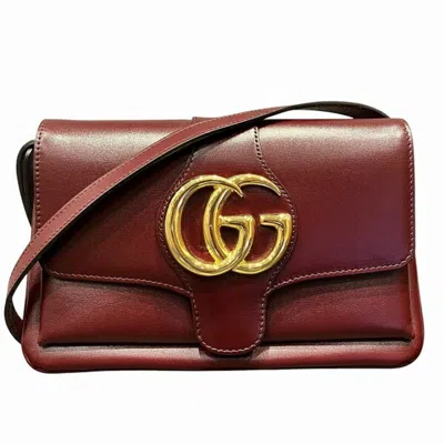 Pre-owned Gucci Bordeaux Leather Shoulder Bag ()