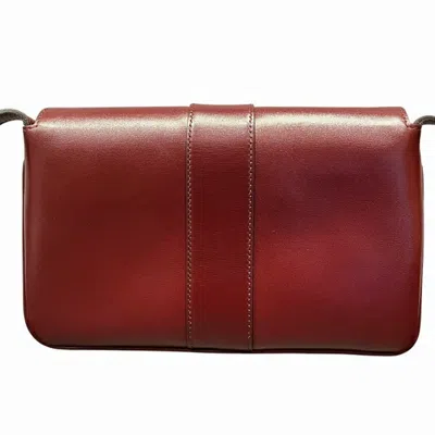 Pre-owned Gucci Bordeaux Leather Shoulder Bag ()