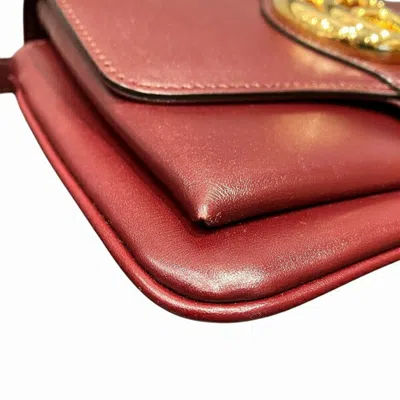 Pre-owned Gucci Bordeaux Leather Shoulder Bag ()