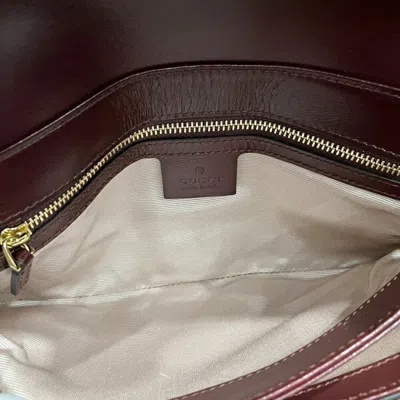 Pre-owned Gucci Bordeaux Leather Shoulder Bag ()