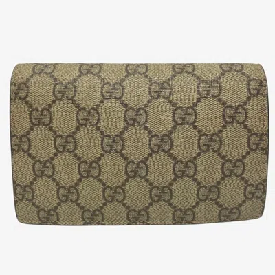 Pre-owned Gucci Brown Gg Supreme Shoulder Bag ()