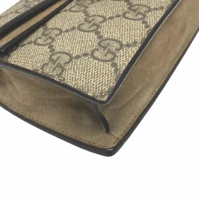 Pre-owned Gucci Brown Gg Supreme Shoulder Bag ()