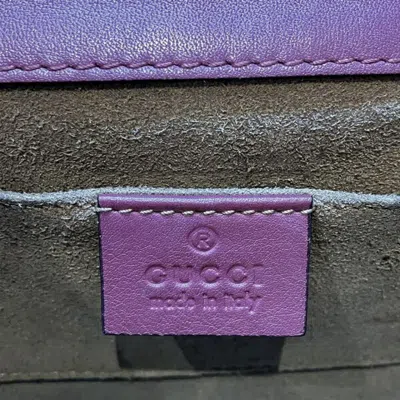 Pre-owned Gucci Brown Multi-color Pink Pvc Leather Shoulder Bag () In Brown, Multi-color, Pink