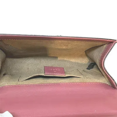 Pre-owned Gucci Brown Multi-color Pink Pvc Leather Shoulder Bag () In Brown, Multi-color, Pink