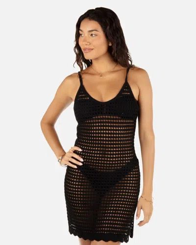 Inmocean Women's Crochet Mini Dress In Black