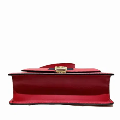 Pre-owned Gucci Red Color Leather Shoulder Bag ()