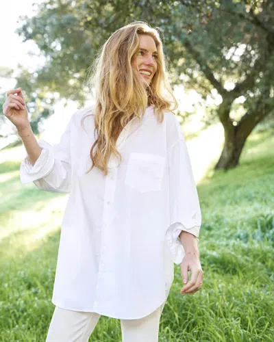 Frank And Eileen Mackenzie Button Up Shirt In White