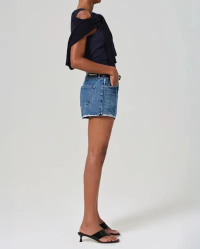 Citizen Of Humanity Marlow Vintage Short In Allora In Medium Wash Denim