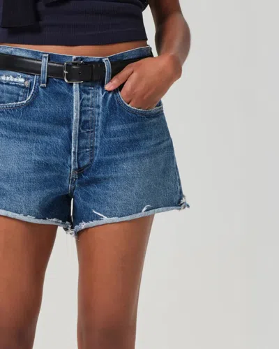Citizen Of Humanity Marlow Vintage Short In Allora In Medium Wash Denim