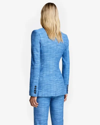 Smythe Not A Db Blazer Denim Stripe In Blue