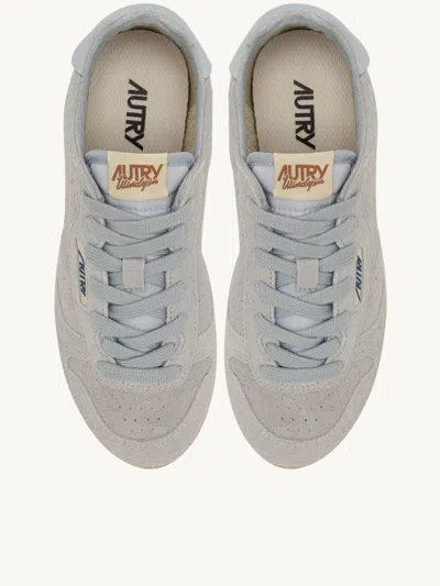 Autry Windspin Low Suede Sneakers With Ultra-flat Sole