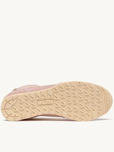 Autry 'windspin Low' Pink Sneaker With Logo On The Side And On The Heel In Multi