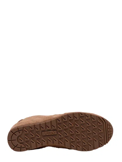 Autry 'windspin Low' Brown Sneaker With Logo On The Side And On The Heel