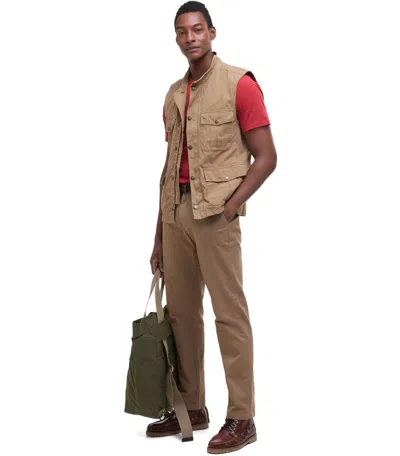 Barbour Corbridge Stone Vest In Green