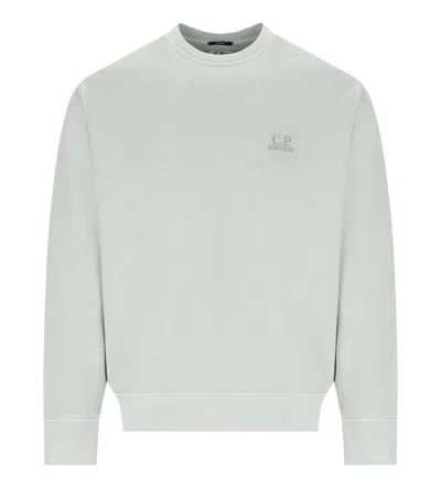 C.p. Company Diagonal Fleece Blue Fox Sweatshirt