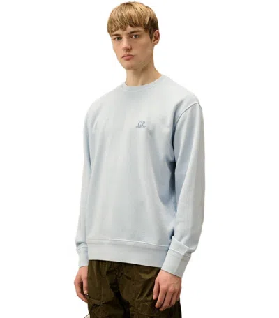 C.p. Company Diagonal Fleece Blue Fox Sweatshirt