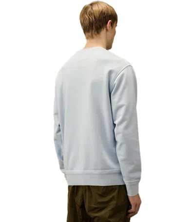 C.p. Company Diagonal Fleece Blue Fox Sweatshirt