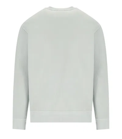 C.p. Company Diagonal Fleece Blue Fox Sweatshirt