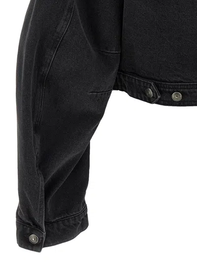 Rotate Birger Christensen Oversized Denim Jacket Studded Detail