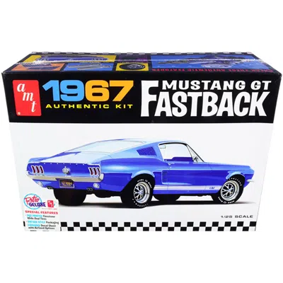 Amt Fastback Skill 2 Model Kit 1 By 25 Scale Model For 1967 Ford Mustang Gt