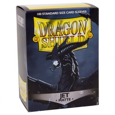 Arcane Tinmen Dp Dragon Shield Card Sleeves, Matte Jet - 100 Count
