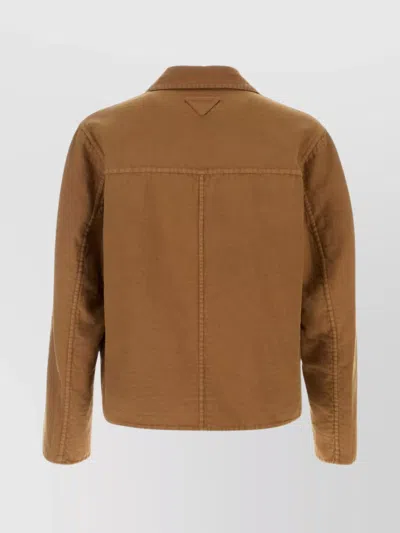 Prada Single-breasted Cotton Jacket