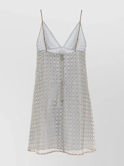 Rotate Birger Christensen Rotate Beaded' Light Blue Polyester Dress