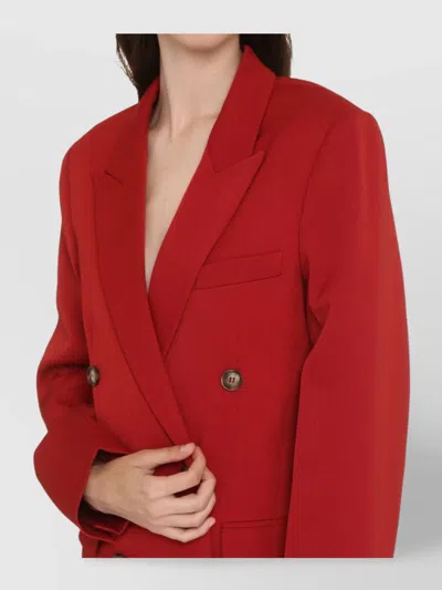 Victoria Beckham Double-breasted Wool Blazer With Structured Shoulders