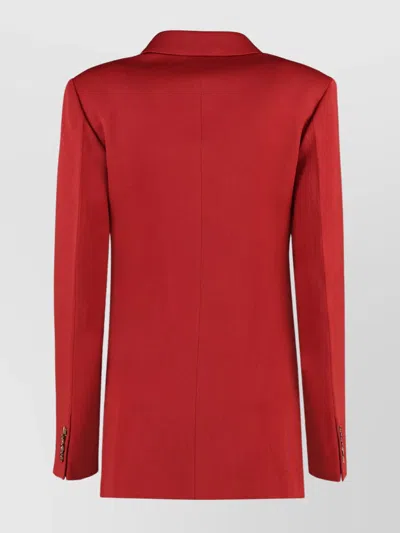 Victoria Beckham Double-breasted Wool Blazer With Structured Shoulders
