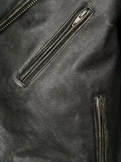 Golden Goose Biker Jacket In Black