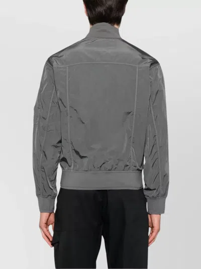 C.p. Company Gray Chrome-r Full Button Jacket