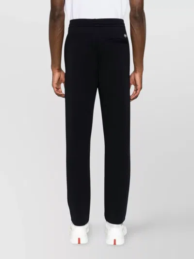 Emporio Armani Logo Cotton Sweatpants With Pockets